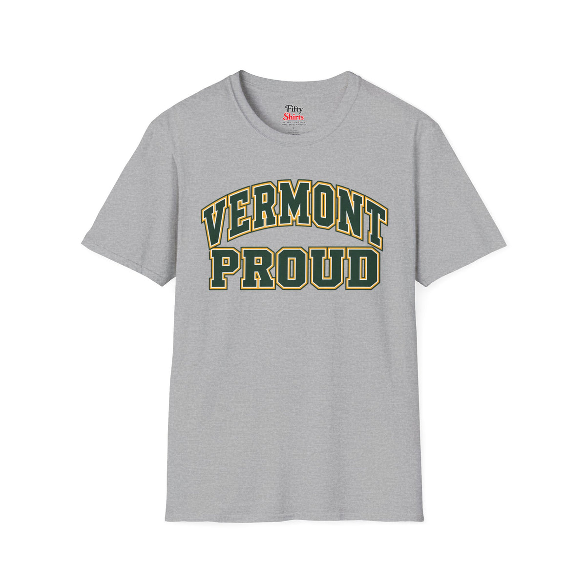 Vermont Proud Unisex Softstyle T Shirt State Name Graphic Tee