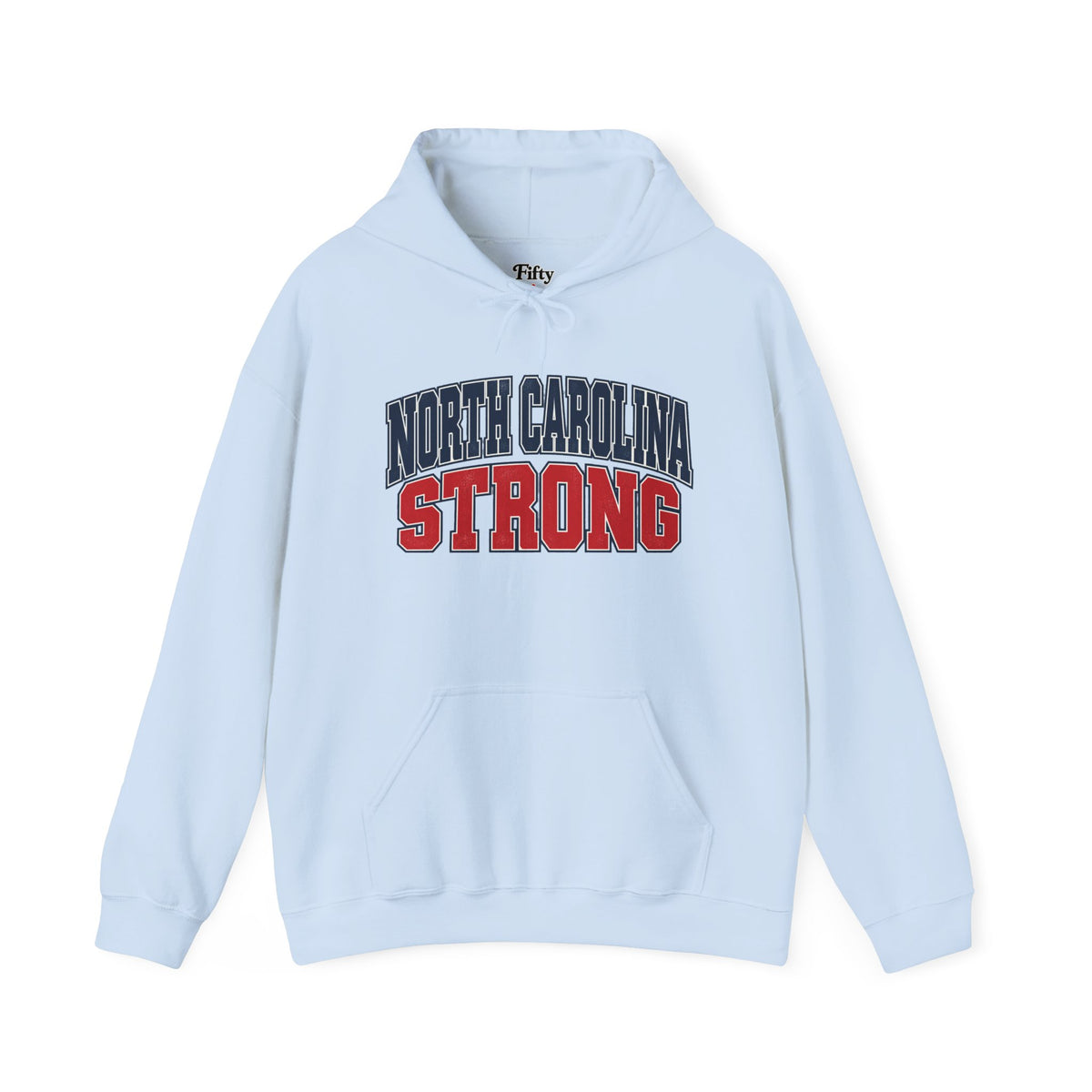 North Carolina Strong Unisex Hoodie State Name Graphic