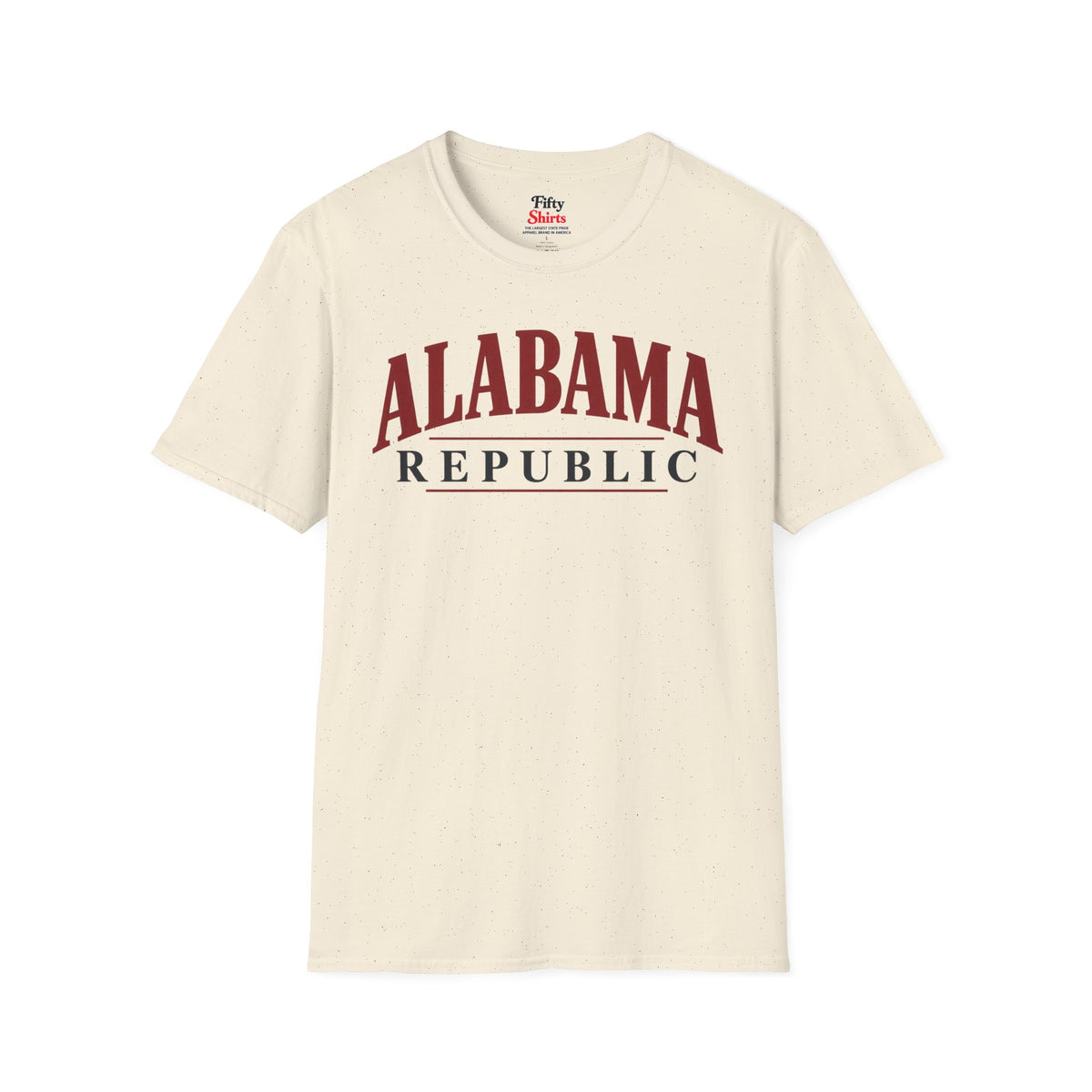 Alabama Republic Unisex Softstyle T Shirt State Name Graphic Tee