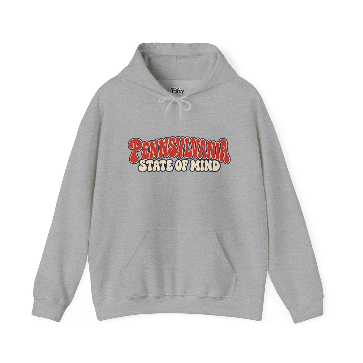 Pennsylvania State of Mind Unisex Hoodie State Name Graphic