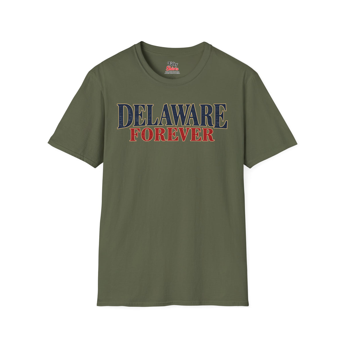 Delaware Forever Unisex Softstyle T Shirt State Name Graphic Tee