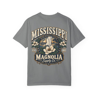 Mississippi Magnolia Supply Co. Unisex Comfort Color 1717 Streetwear Graphic Tee