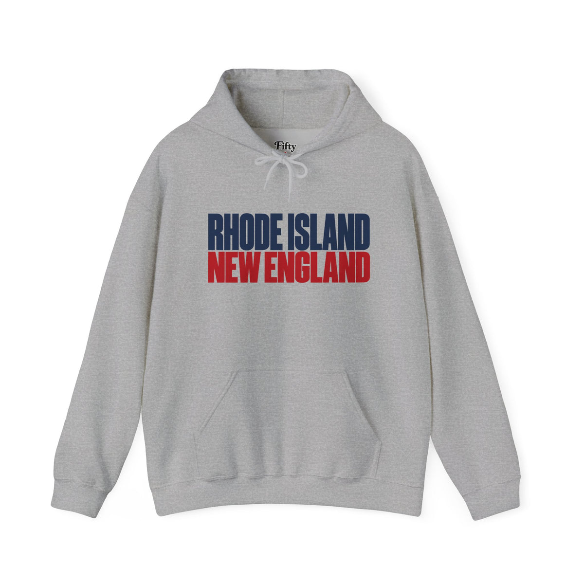 Rhode Island New England Unisex Hoodie State Name Graphic