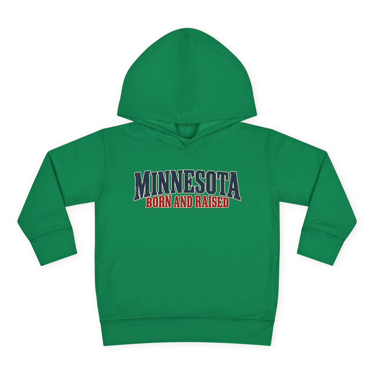 Minnesota Born and Raised Premium Northwoods Unisex Toddler Pullover Fleece Hoodie