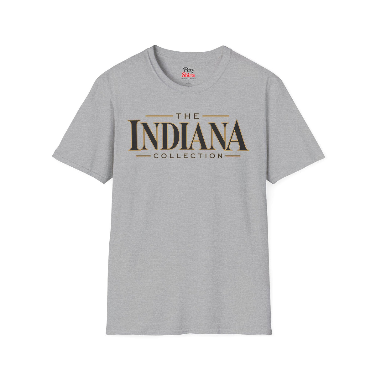 The Indiana Collection Unisex Softstyle T Shirt State Name Graphic Tee