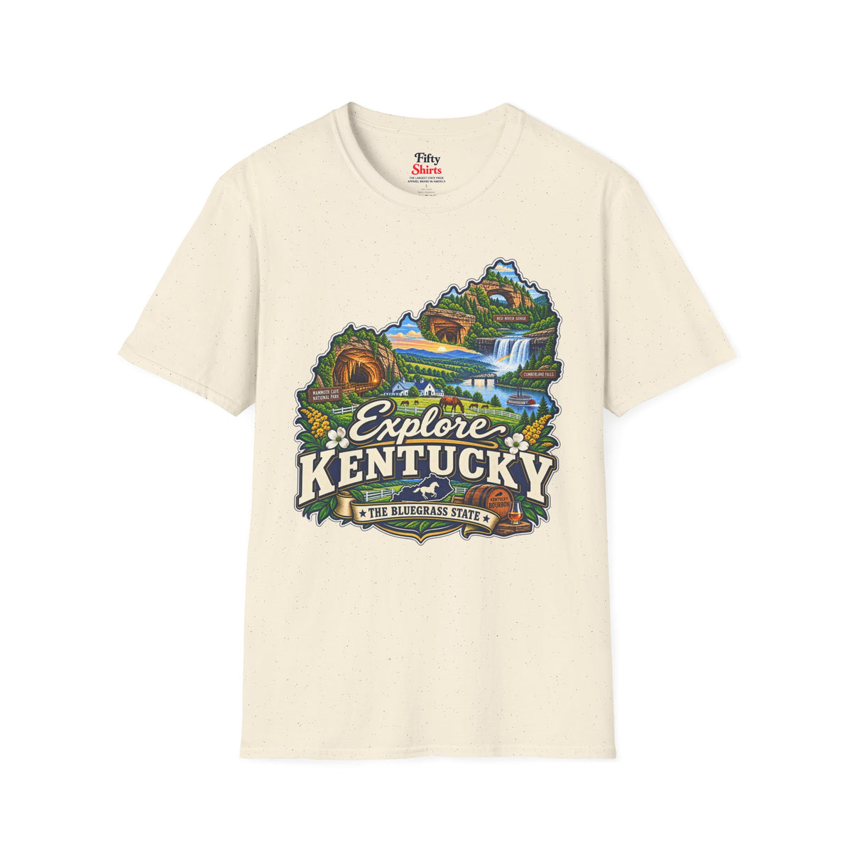 Explore Kentucky Unisex Softstyle T Shirt State Pride Graphic Tee Collections FS03