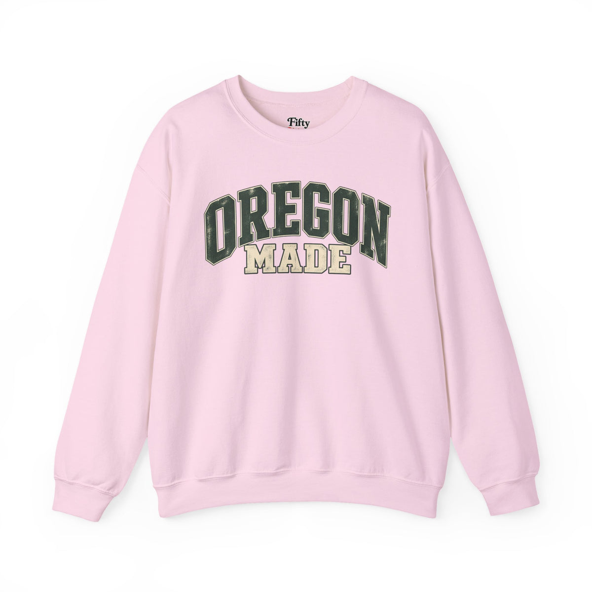Oregon Made Unisex Crewneck Sweatshirt State Name Graphic