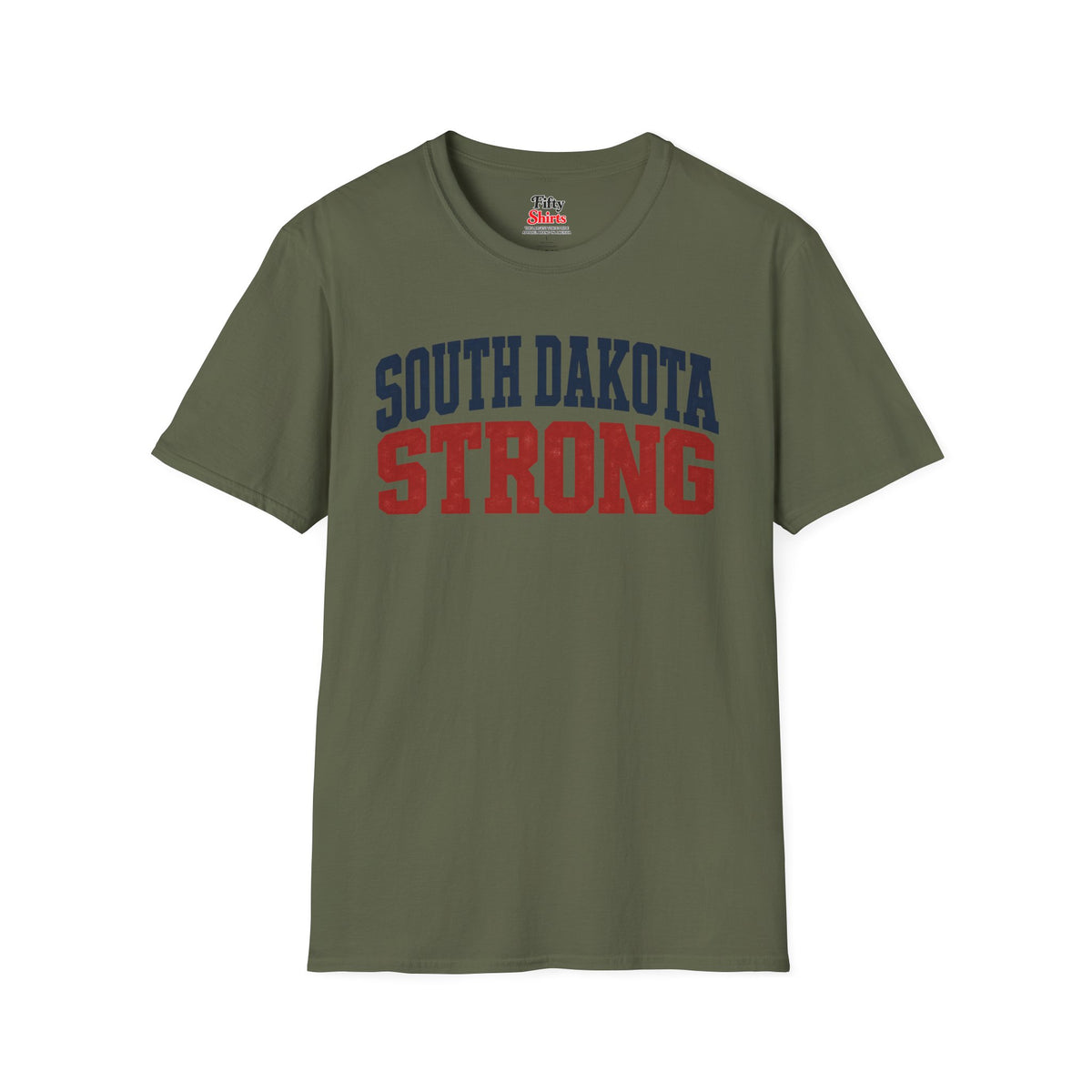 South Dakota Strong Unisex Softstyle T Shirt State Name Graphic Tee