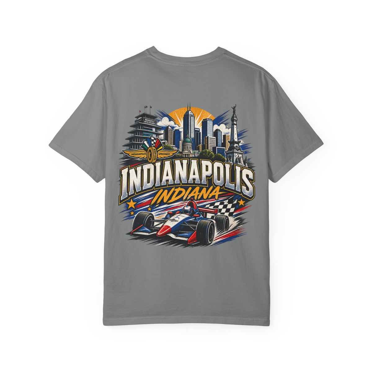 Indianapolis Indiana Unisex Comfort Color 1717 Streetwear Graphic Tee