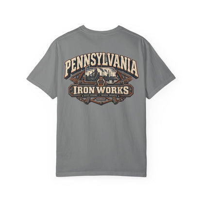 Pennsylvania Iron Works Unisex Comfort Color 1717 Streetwear Graphic Tee