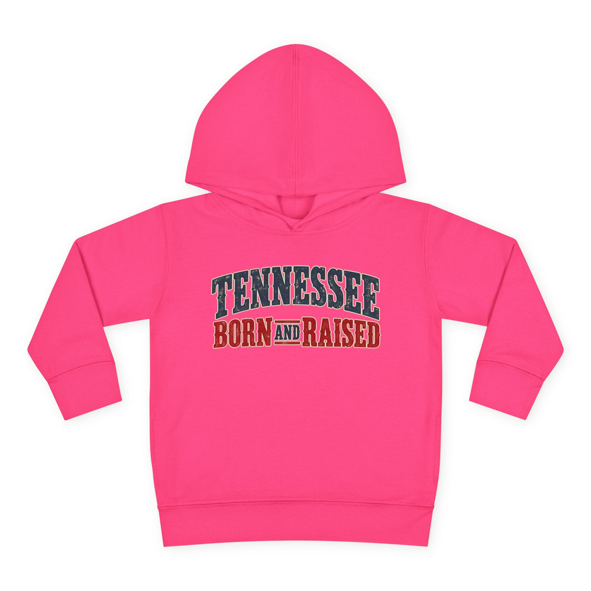 Tennessee Born and Raised Vintage Americana Unisex Toddler Pullover Fleece Hoodie