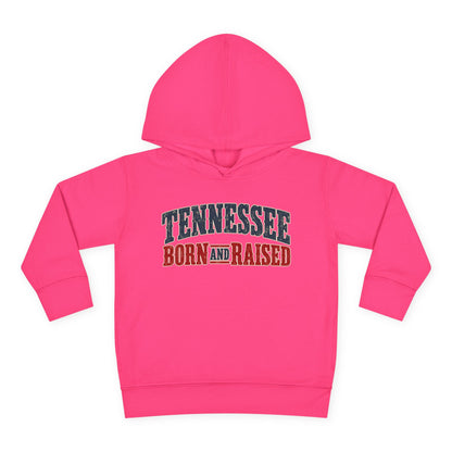 Tennessee Born and Raised Vintage Americana Unisex Toddler Pullover Fleece Hoodie