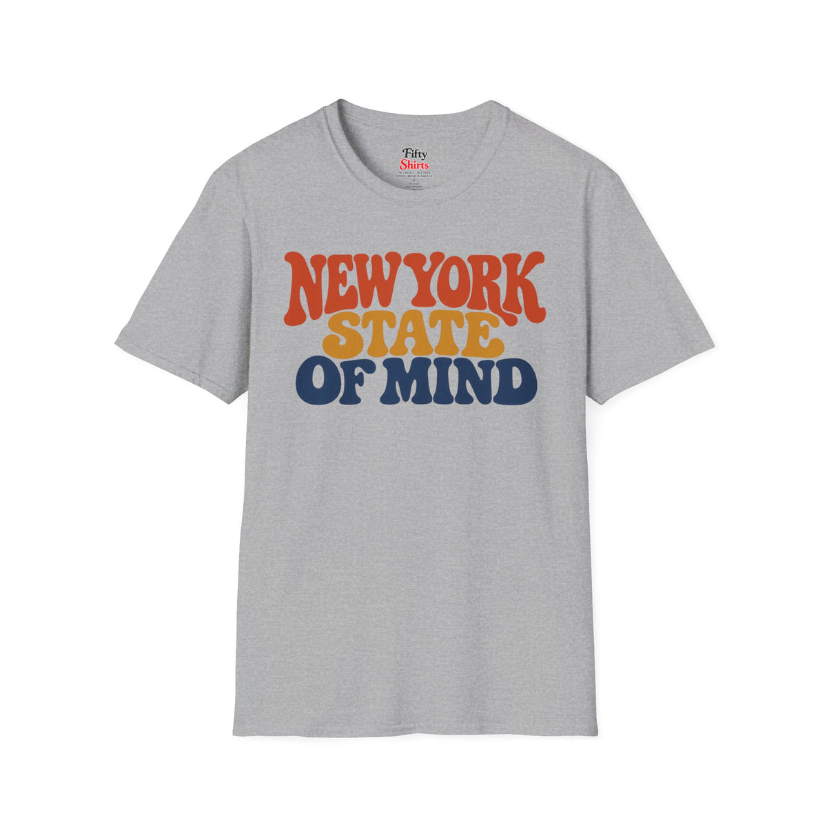New York State Of Mind Unisex Softstyle T Shirt State Name Graphic Tee