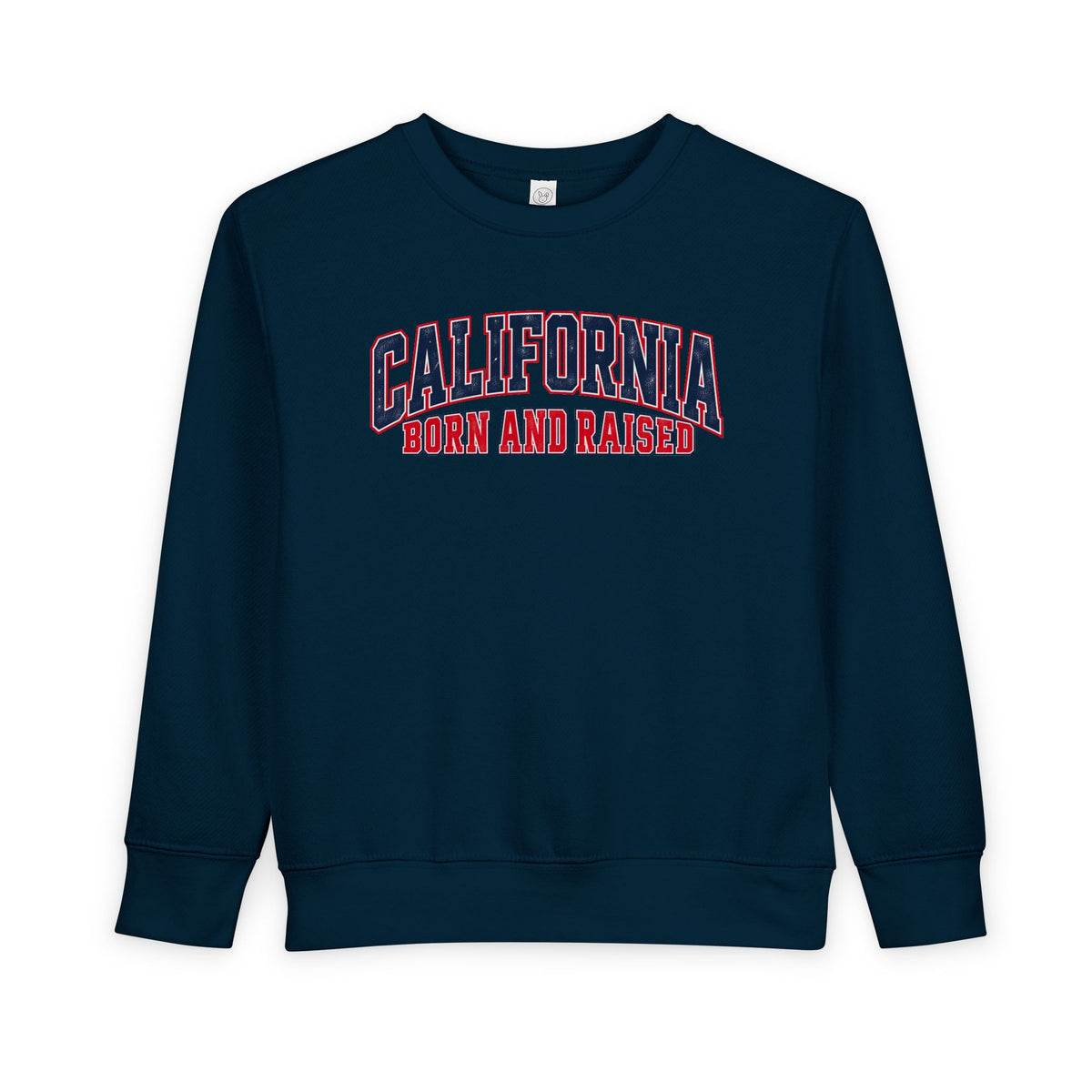 California Born and Raised Vintage Athletic Heritage Unisex Toddler Sweatshirt