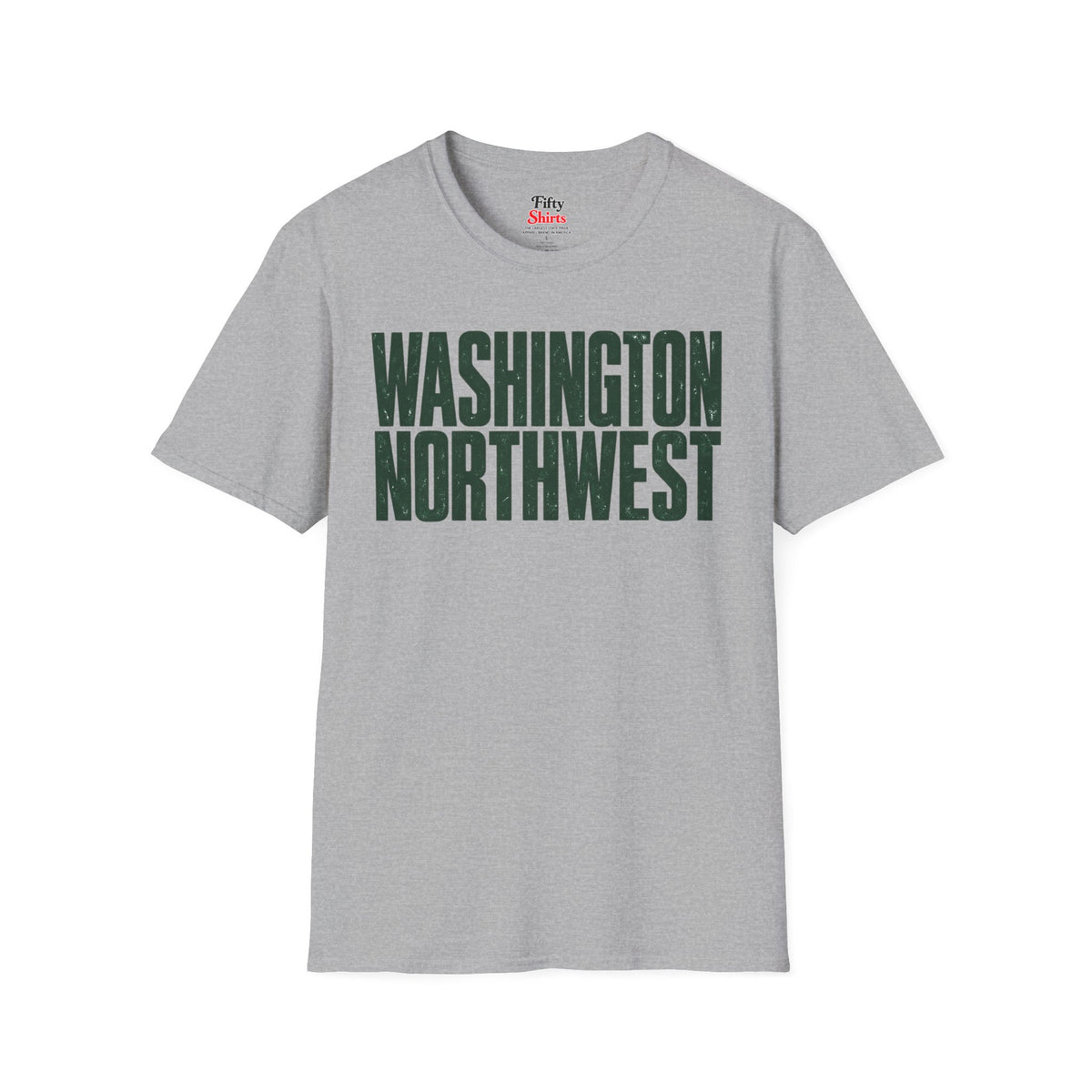 Washington Northwest Unisex Softstyle T Shirt State Name Graphic Tee