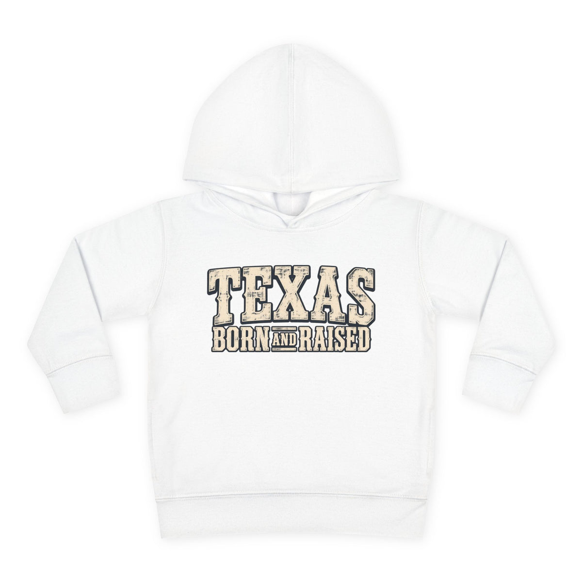 Texas Born and Raised Old-School Ranch Heritage Unisex Toddler Pullover Fleece Hoodie
