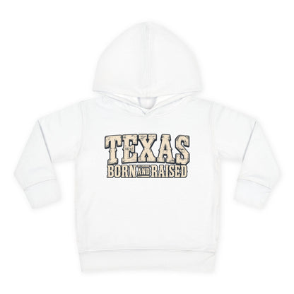 Texas Born and Raised Old-School Ranch Heritage Unisex Toddler Pullover Fleece Hoodie
