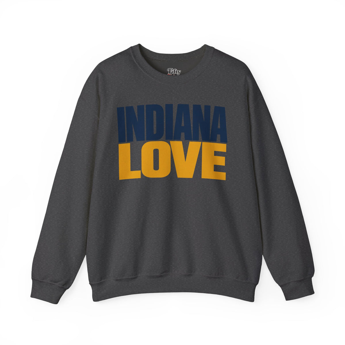 Indiana Love Unisex Crewneck Sweatshirt State Name Graphic