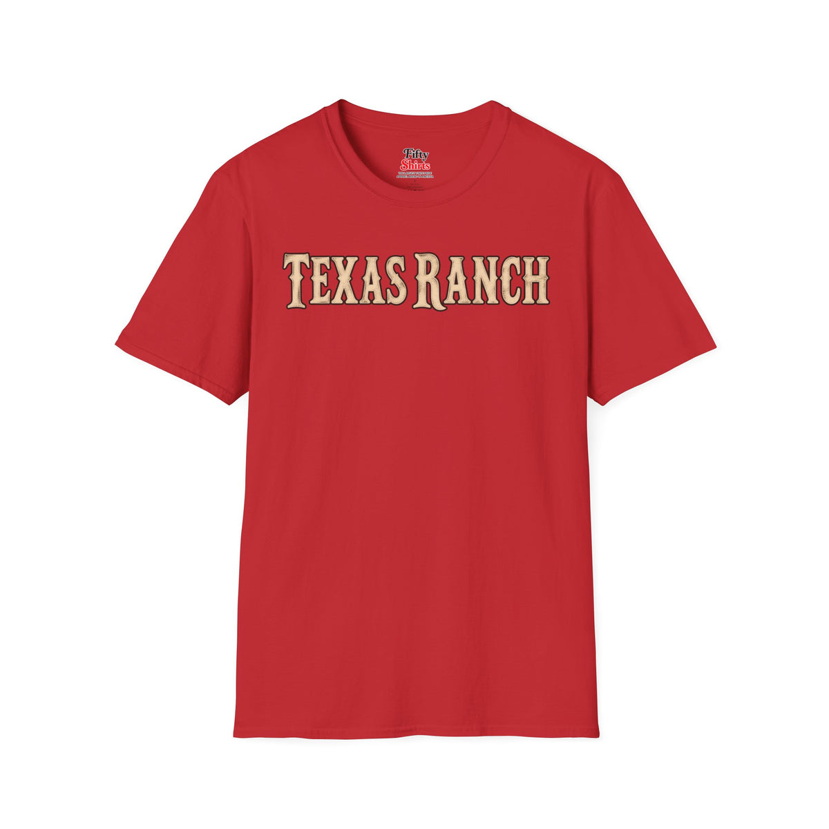 Texas Ranch Unisex Softstyle T Shirt State Name Graphic Tee