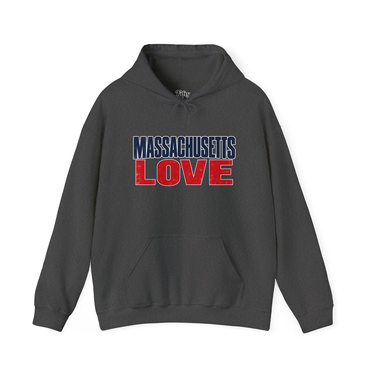 Massachusetts Love Unisex Hoodie State Name Graphic