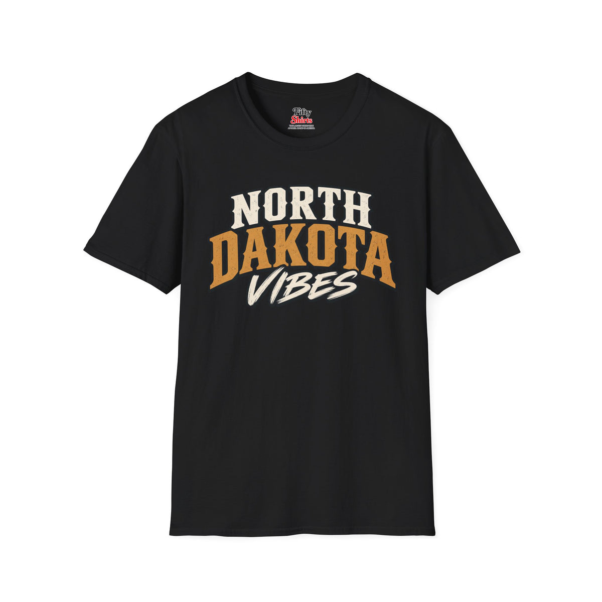 North Dakota Vibes Unisex Softstyle T Shirt State Name Graphic Tee