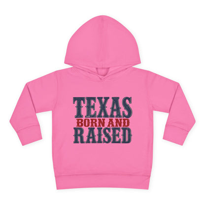 Texas Born and Raised Classic Heritage Unisex Toddler Pullover Fleece Hoodie