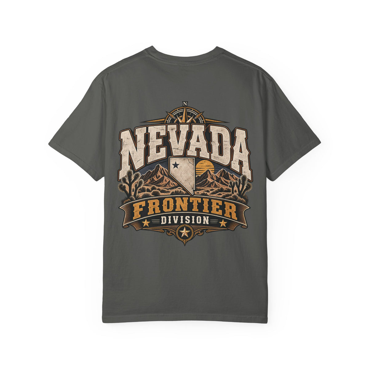 Nevada Frontier Division Unisex Comfort Color 1717 Streetwear Graphic Tee