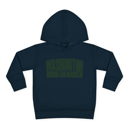 Washington Born and Raised Bold Streetwear Unisex Toddler Pullover Fleece Hoodie