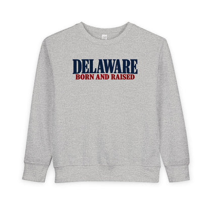 Delaware Born and Raised Premium Heritage Unisex Toddler Sweatshirt