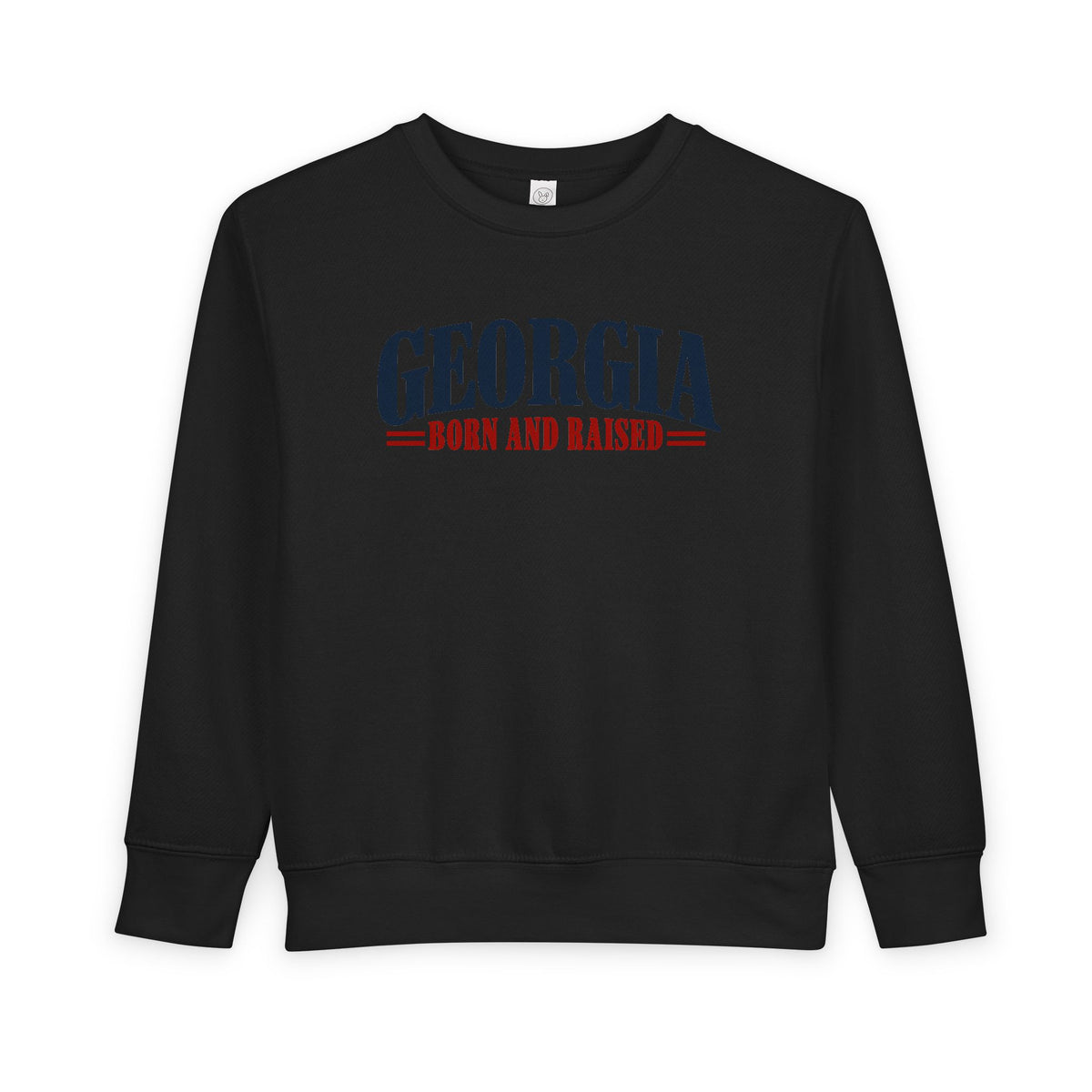 Georgia Born and Raised Premium Heritage Unisex Toddler Sweatshirt