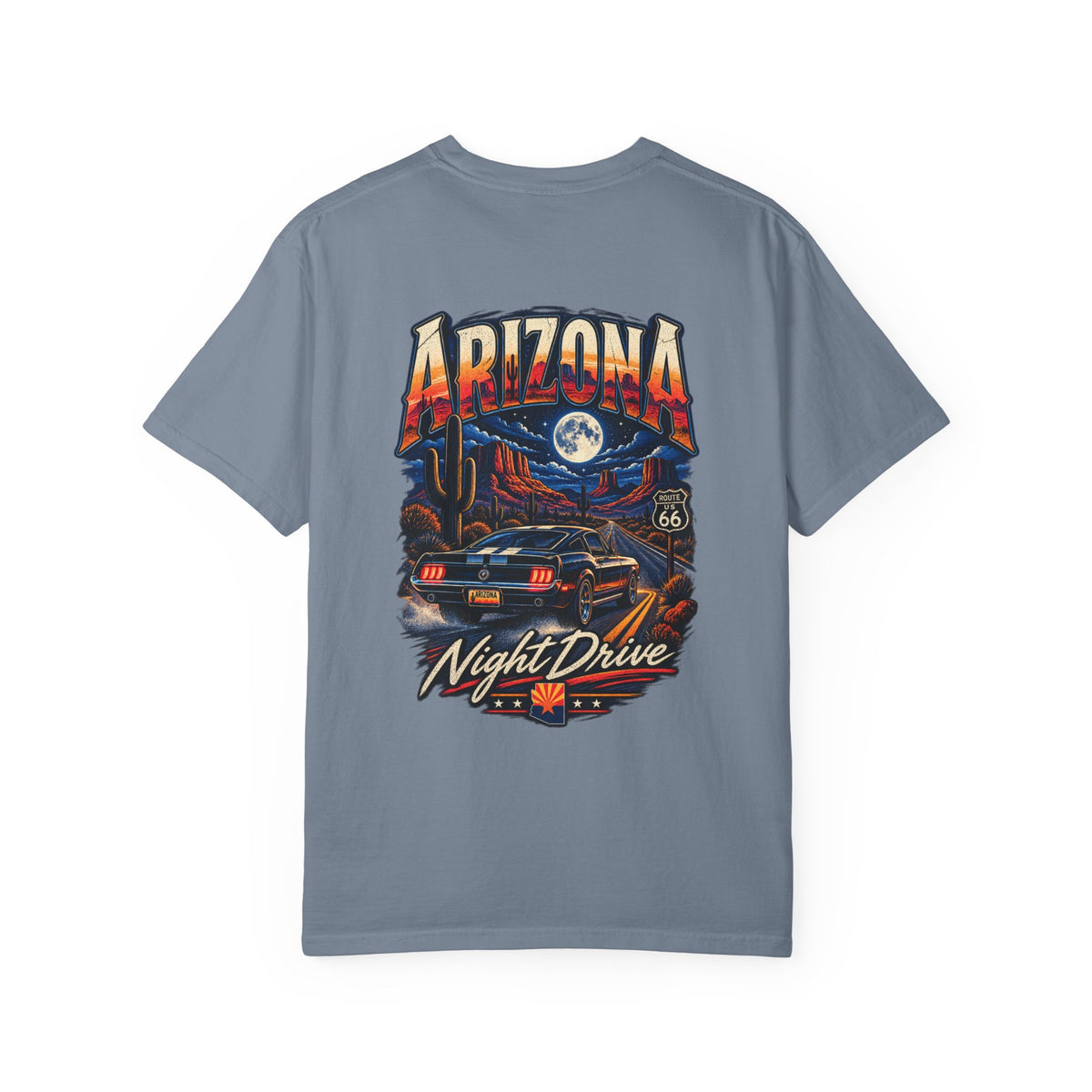 Arizona Night Drive  Unisex Comfort Color 1717 Streetwear Graphic Tee