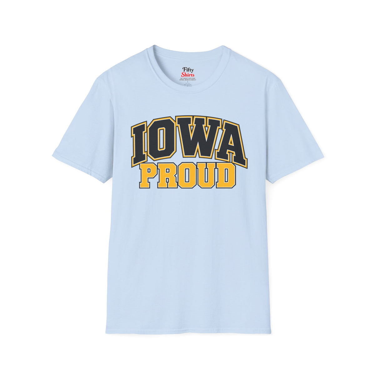 Iowa Proud Unisex Softstyle T Shirt State Name Graphic Tee