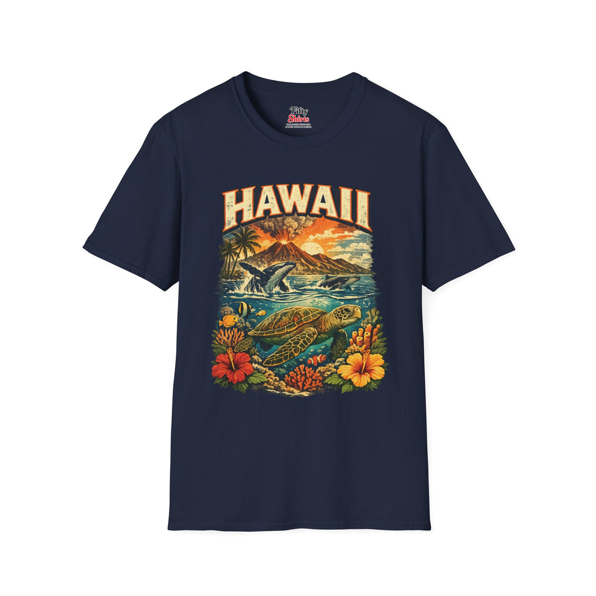 Hawaii Wildlife Unisex Softstyle T Shirt State Pride Graphic Tee Collections FS03