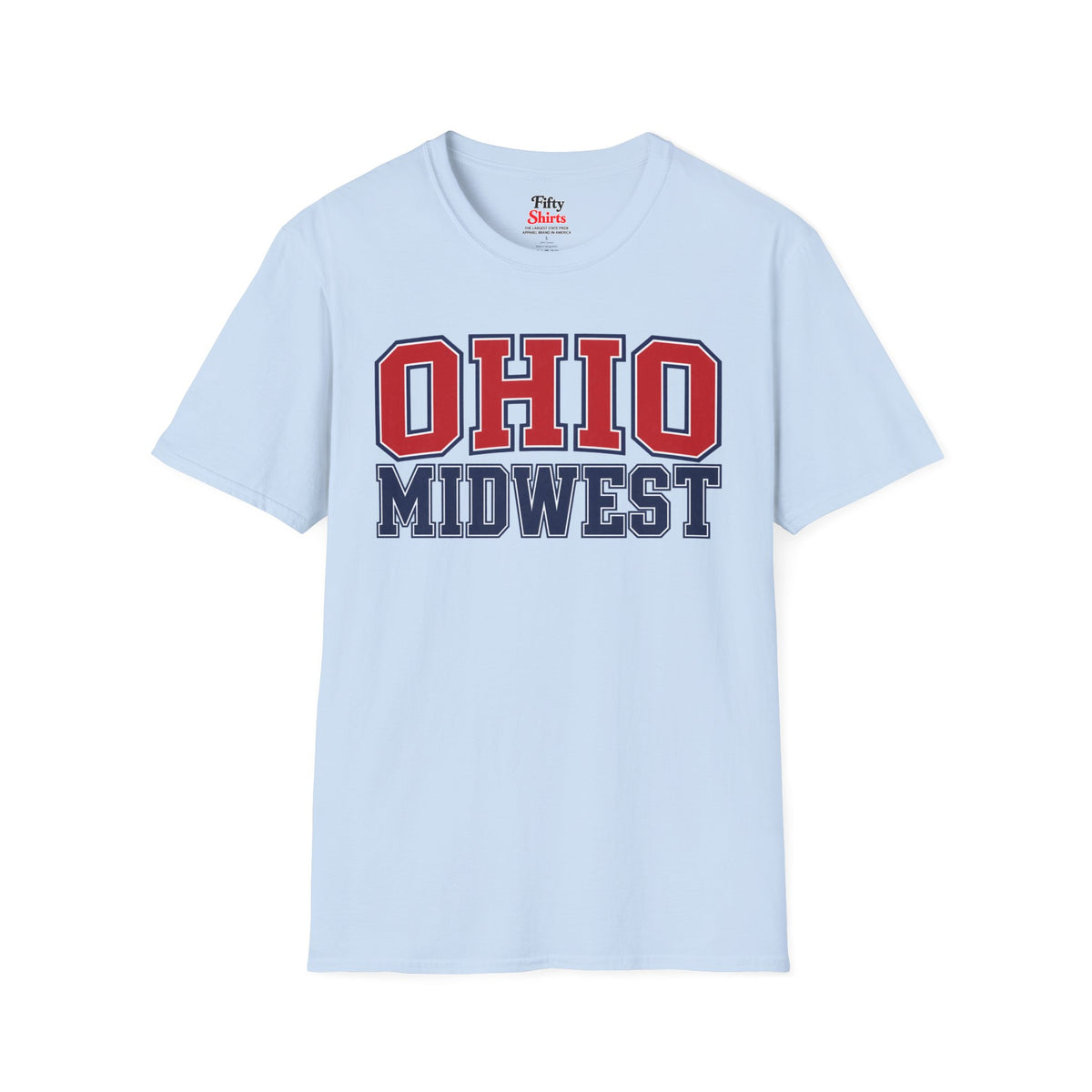 Ohio Midwest Unisex Softstyle T Shirt State Name Graphic Tee