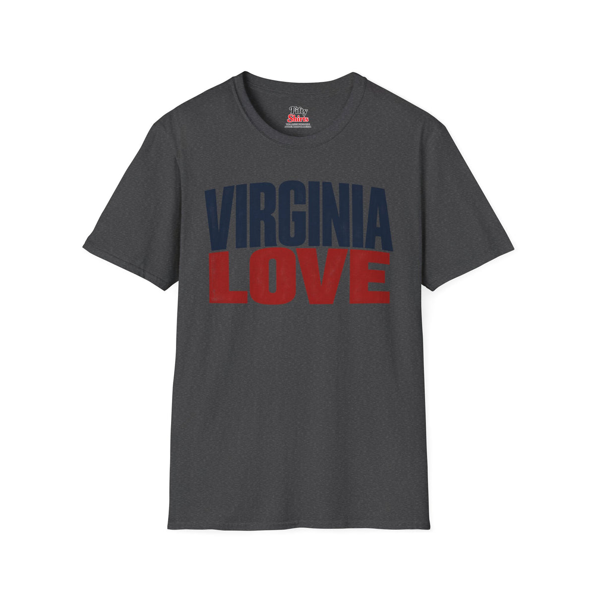 Virginia Love Unisex Softstyle T Shirt State Name Graphic Tee