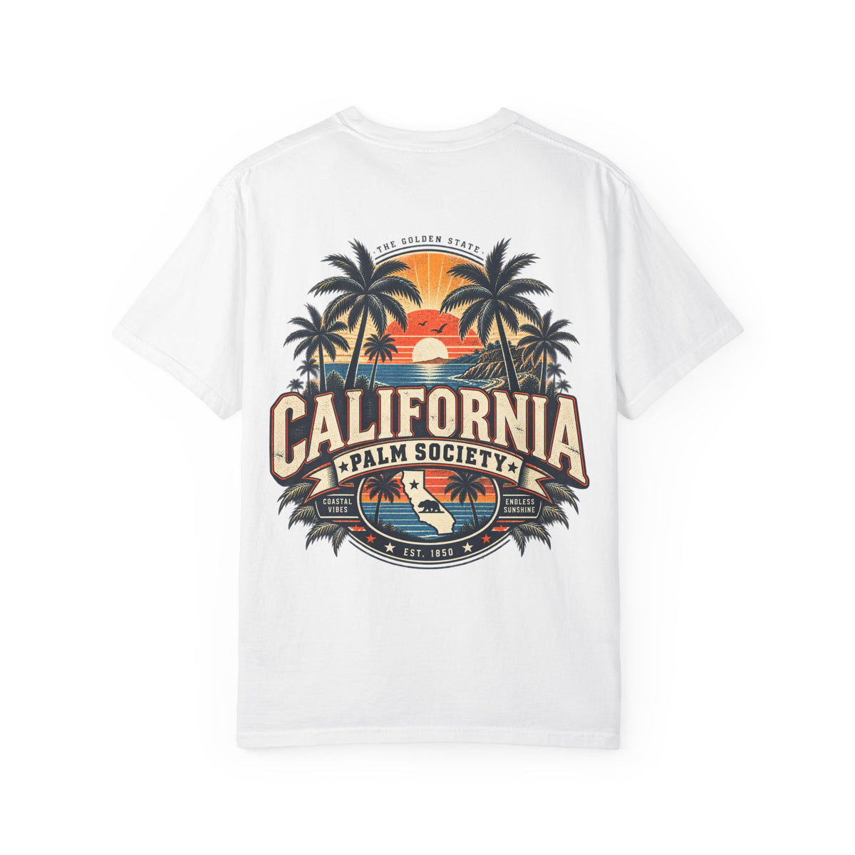 California Palm Society  Unisex Comfort Color 1717 Streetwear Graphic Tee