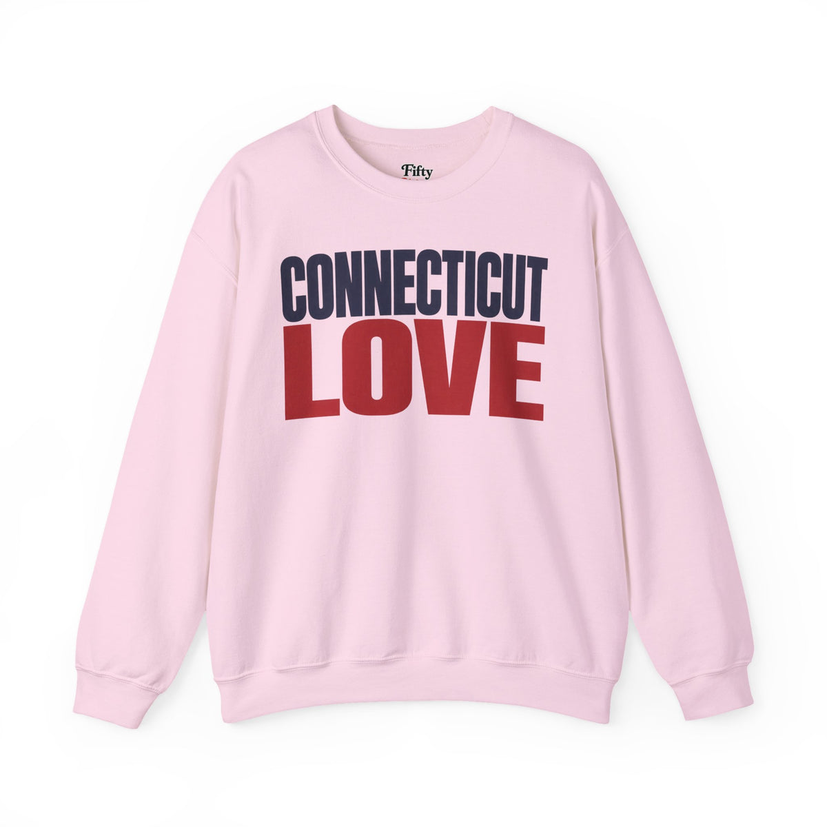Connecticut Love Unisex Crewneck Sweatshirt State Name Graphic