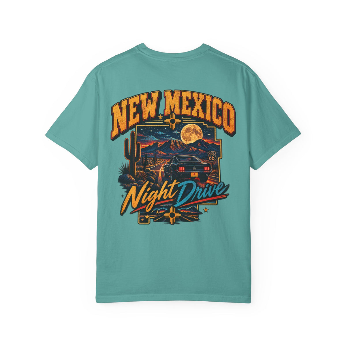 New Mexico Night Drive Unisex Comfort Color 1717 Streetwear Graphic Tee