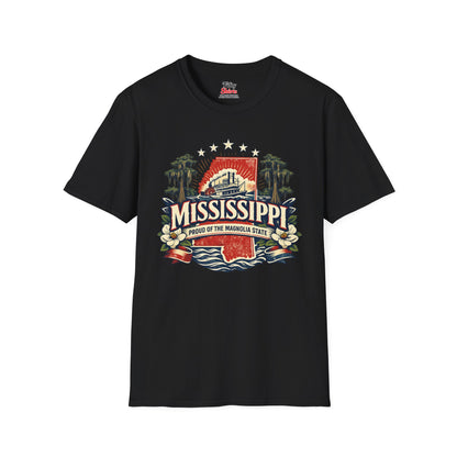 Mississippi State Pride Unisex Softstyle T Shirt State Pride Graphic Tee Collections FS03