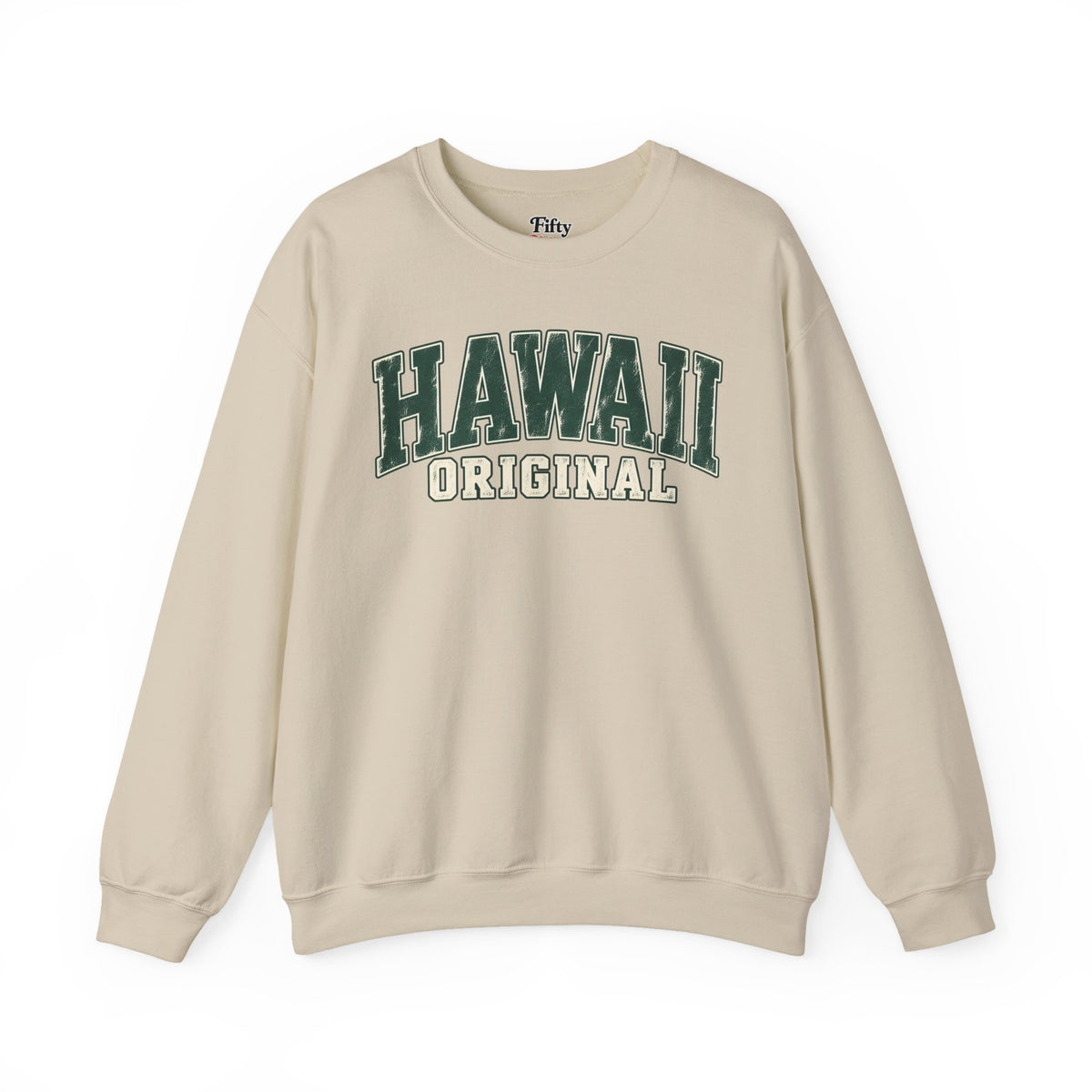 Hawaii Original Unisex Crewneck Sweatshirt State Name Graphic
