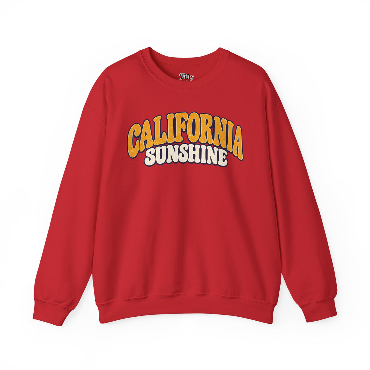California Sunshine Unisex Crewneck Sweatshirt State Name Graphic