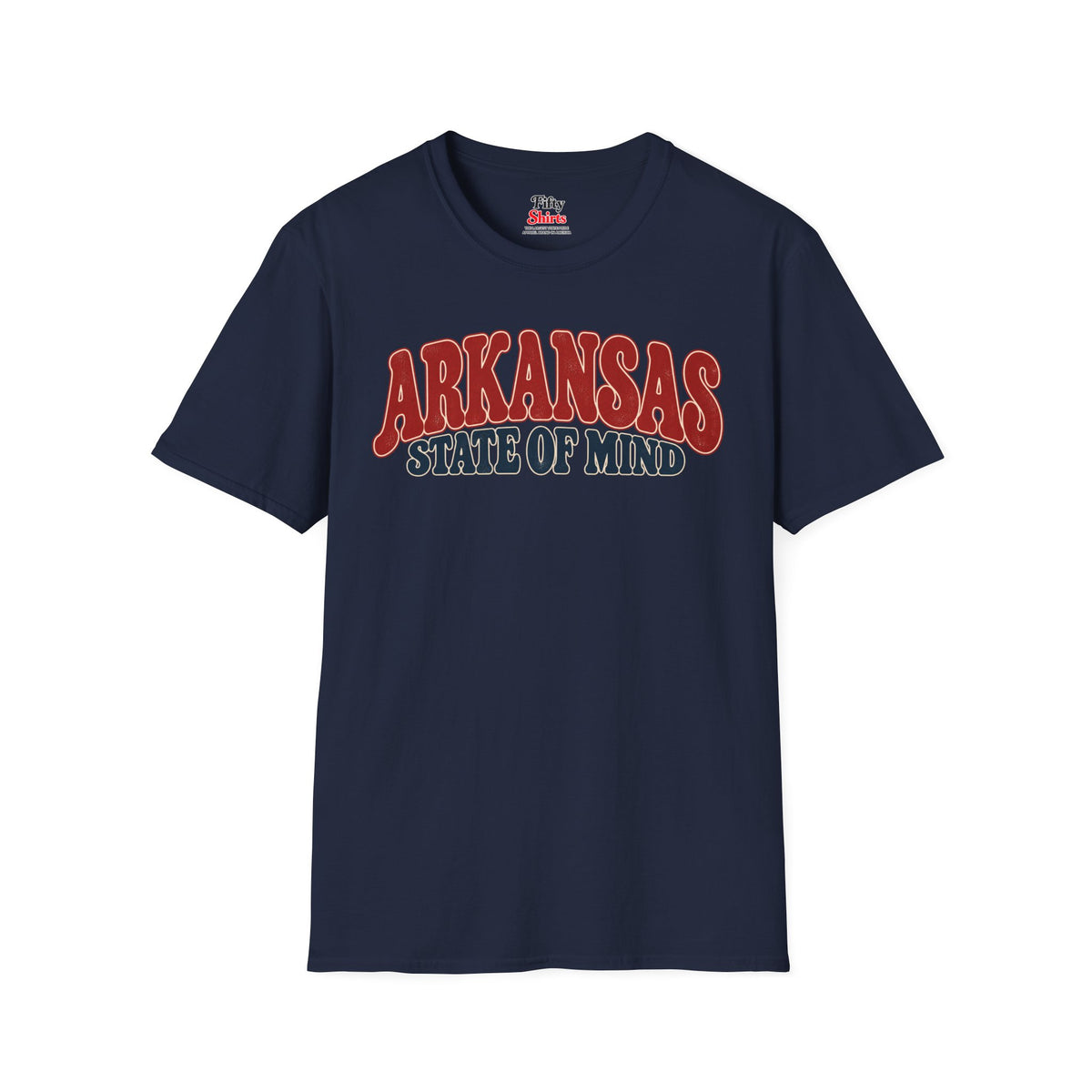 Arkansas State of Mind Unisex Softstyle T Shirt State Name Graphic Tee