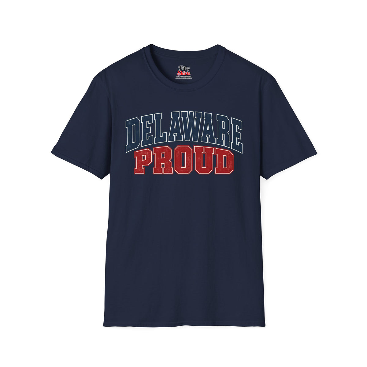Delaware Proud Unisex Softstyle T Shirt State Name Graphic Tee