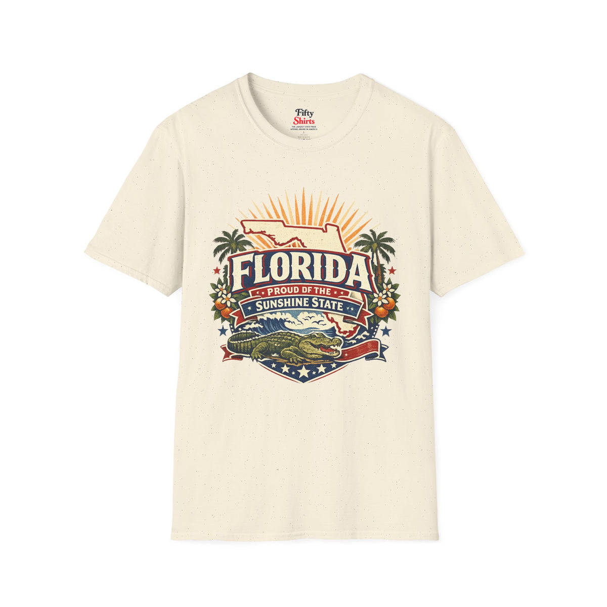 Florida State Pride Unisex Softstyle T Shirt State Pride Graphic Tee Collections FS03