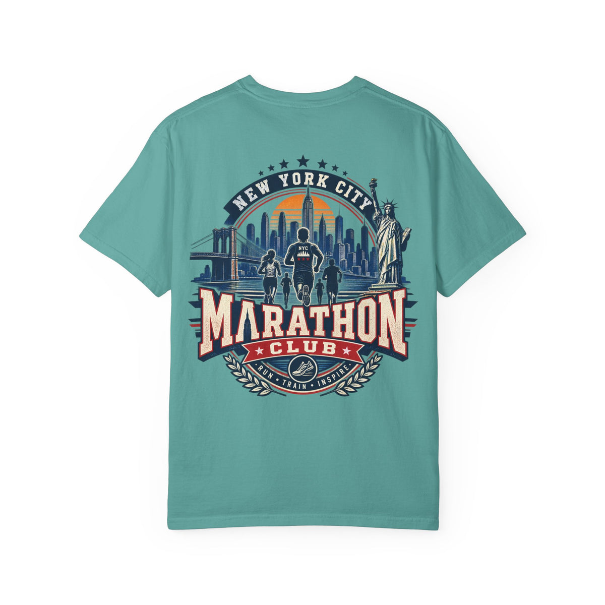 New York City Marathon Club Unisex Comfort Color 1717 Streetwear Graphic Tee