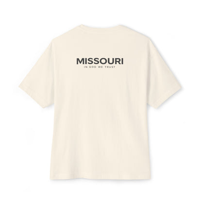 Missouri All State In God We Trust Unisex Casual Oversized Boxy Tee