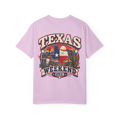 Texas Weekend Club Unisex Comfort Color 1717 Streetwear Graphic Tee