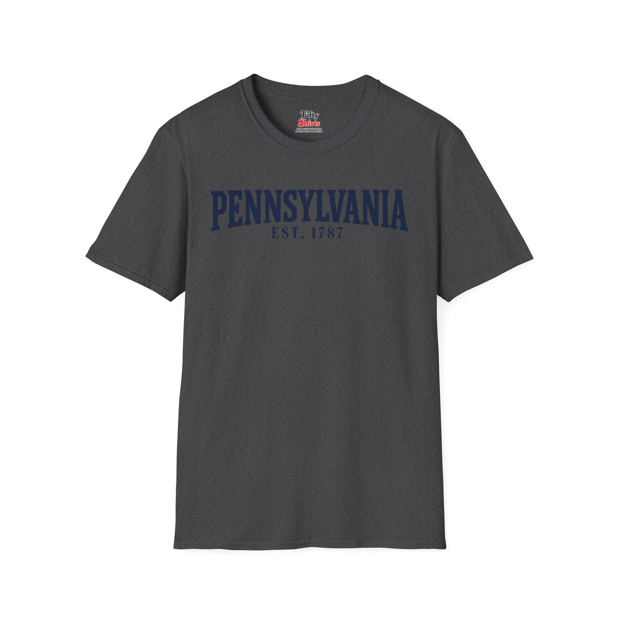 Pennsylvania EST 1787 Unisex Softstyle T Shirt State Name Graphic Tee