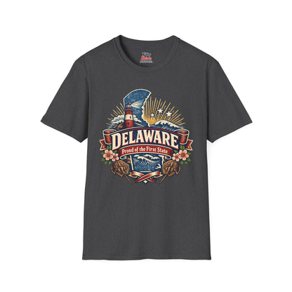 Delaware State Pride Unisex Softstyle T Shirt State Pride Graphic Tee Collections FS03
