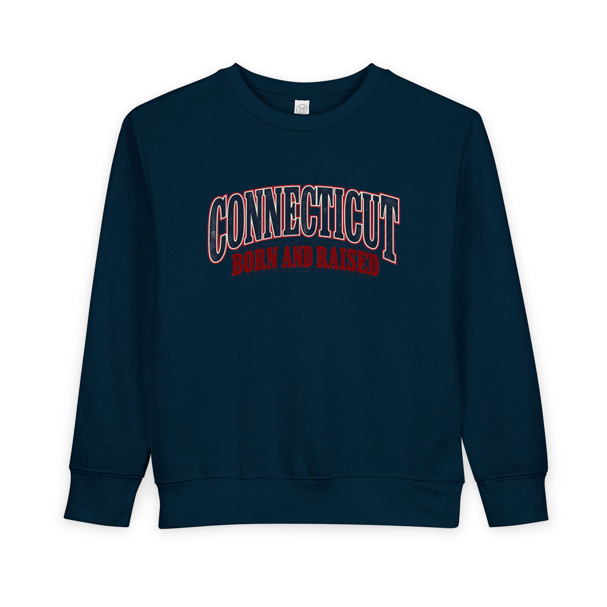 Connecticut Born and Raised Classic Souvenir Unisex Toddler Sweatshirt